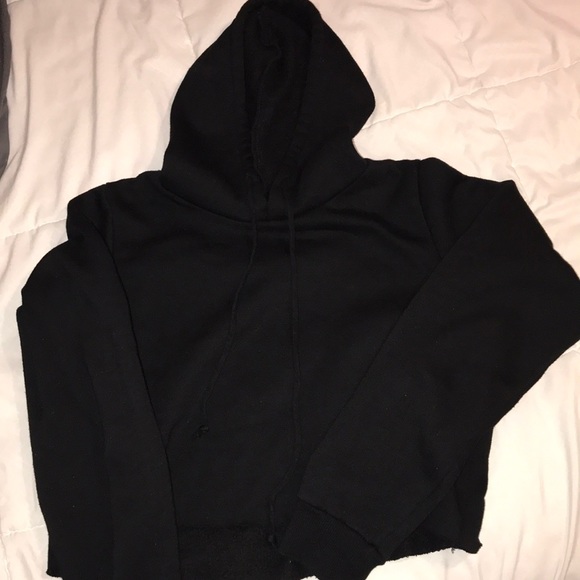 Brandy Melville Sweaters - Brandy Melville Cropped Black Hoodie